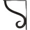 Ekena Millwork Ashford Triple, Wrought Iron Bracket, (Triple center brace), Antiqued Silver 2"W  x 10"D x 12"H BKTM02X10X12TASASV - alternate 8